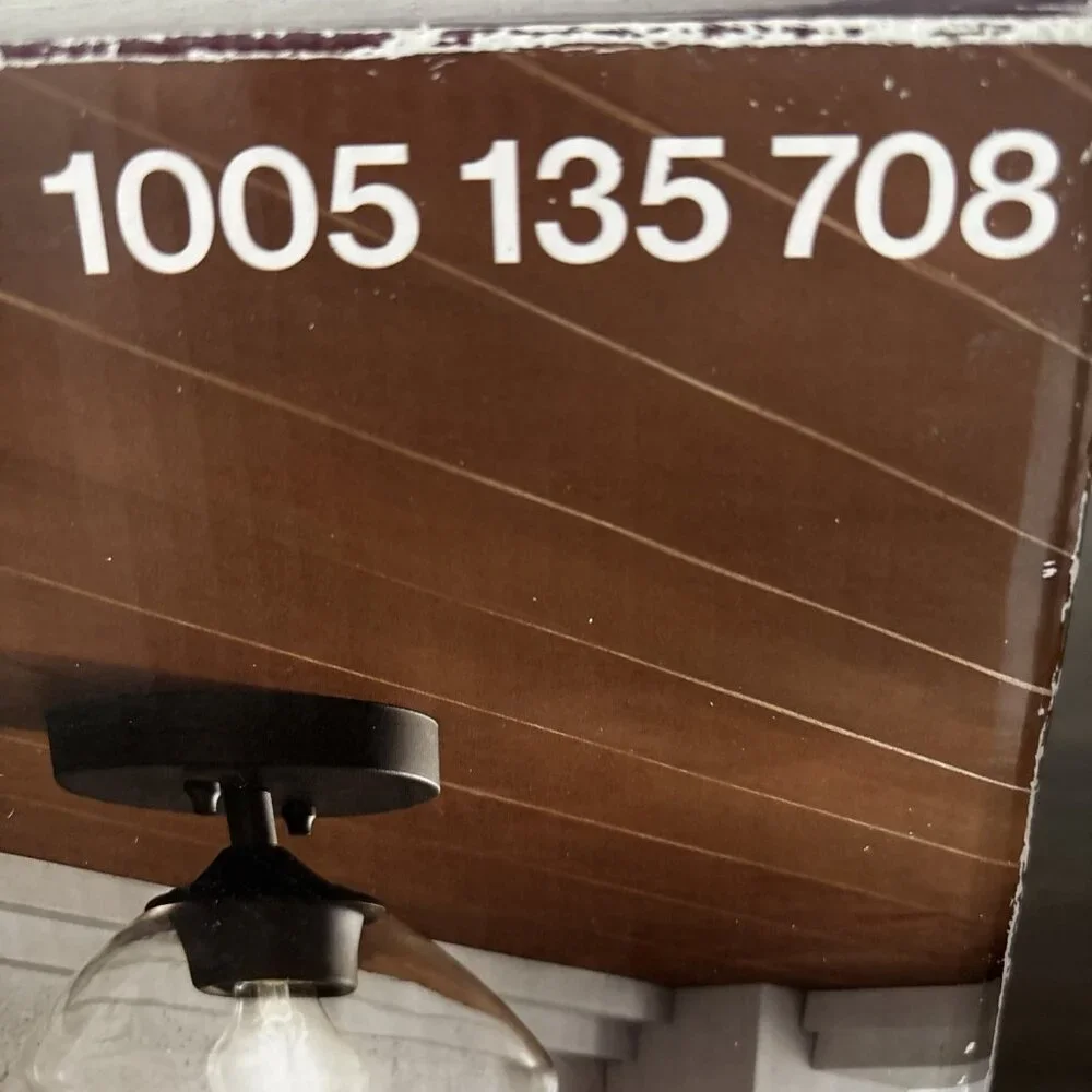 NIB! HDC Everly Exterior Flush Mount Item #1005-135-707 (Model #44497) 9.1” x 8”